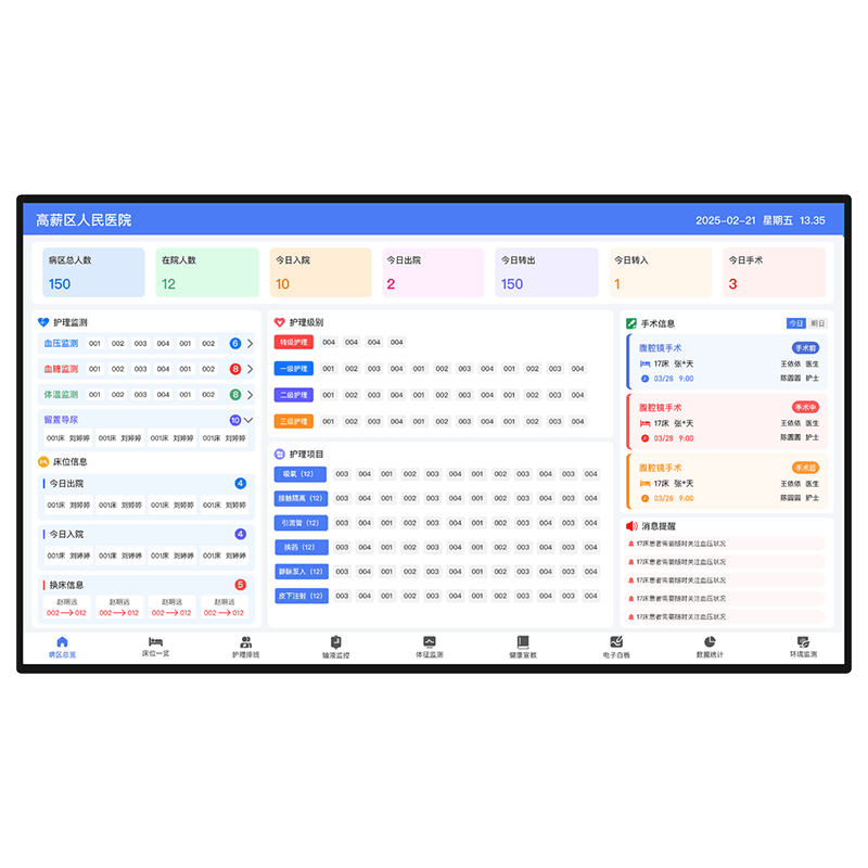 65寸護(hù)理白板-觸摸